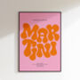 Espresso Martini Print | Cocktail Poster | Wall Art | A5 A4 A3 | Bold | Typographic | Drink | Bar | Print | Groovy |, thumbnail 1 of 7
