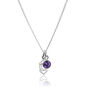 Third Eye Chakra Charm Necklace In Silver Amethyst, thumbnail 1 of 2