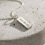 Roman Numerals Tag Necklace, thumbnail 2 of 4