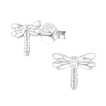 Dragonfly Sterling Silver Earrings, 2 of 4