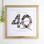 Personalised Ruby Wedding Anniversary Collage, thumbnail 9 of 11