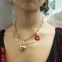 Personalised Script Heart Name Pendant Charm, thumbnail 9 of 10