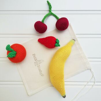 Crocheted Fruits Play Pretend Set, 7 of 8