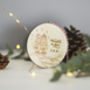 Love Winter Personalised Christmas Tree Ornament, thumbnail 1 of 4