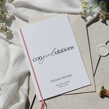 Con Grad Ulations Graduation Card Personalised Congratulations Gift, 4 of 7