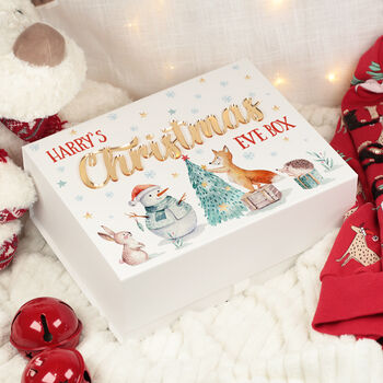 Personalised Winter Animals 3D Magnetic Christmas Eve Box, 3 of 4