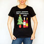 Ladies Wine Christmas T Shirt, thumbnail 5 of 5