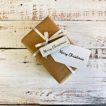 Large Merry Christmas Rubber Stamp For Holiday Crafts, 4 of 4