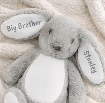 Grey Long Eared Easter Bunny, 3 of 4