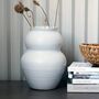 Tall Juno Handmade White China Vase, thumbnail 1 of 5