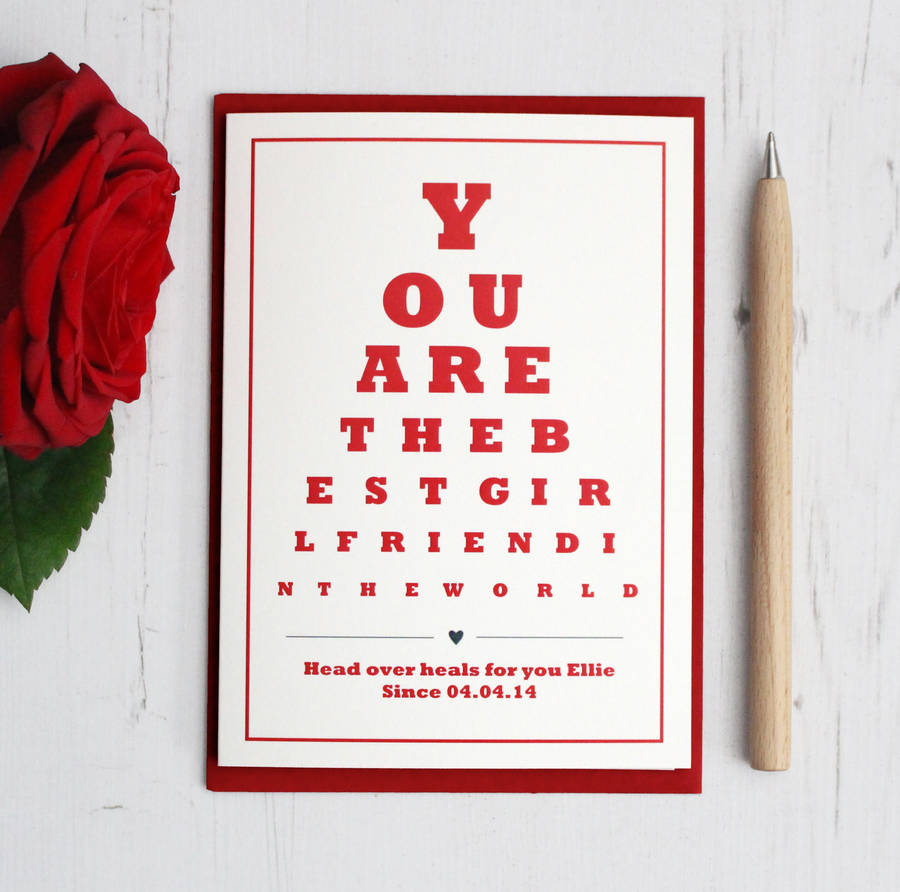 Personalised 'Best Girlfriend' Card By Precious Little Plum