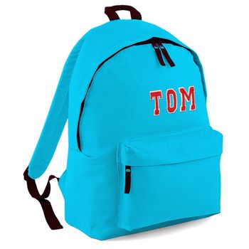 Personalised Applique Name School Backpack, 11 of 11