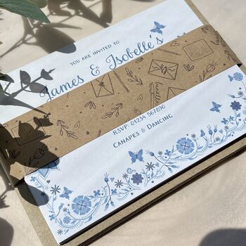 Pack Of Invitations On Plain Or Plantable Card, 3 of 6