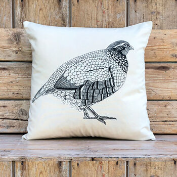 French Partridge Cushion Cover, 2 of 4