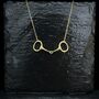 Personalised Snaffle Bit Necklace, Silver Or Gold, thumbnail 12 of 12
