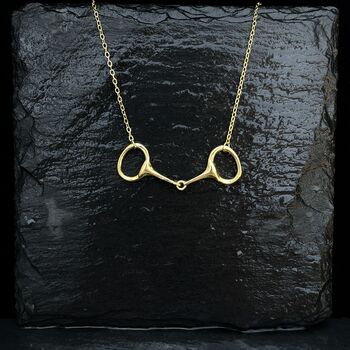 Personalised Snaffle Bit Necklace, Silver Or Gold, 12 of 12