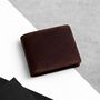 Men’s Rfid Brown Leather Trifold Wallet, thumbnail 1 of 3