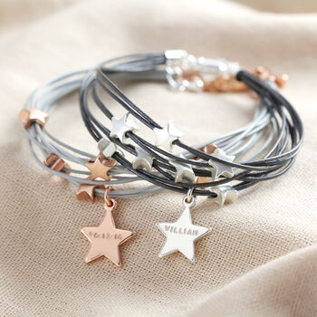 Personalised Multi Strand Star Bracelet, 3 of 7