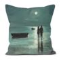 Nocturne's Reflection Hand Made Poly Linen Cushions, thumbnail 2 of 9