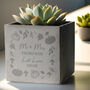 Personalised Pumpkin Concrete Plant Pot, thumbnail 1 of 4