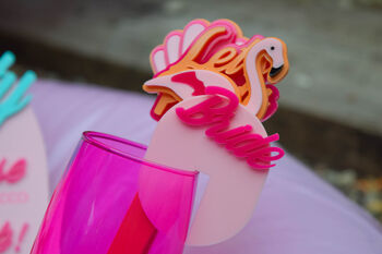 Personalised Hen Party Drink Toppers Made From Acrylic, 5 of 5