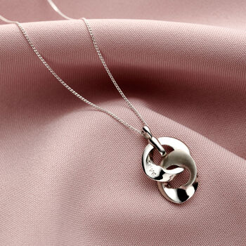 Personalised Interlinking Circle Locket Necklace, 5 of 11