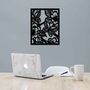 Floral And Butterfly Art Wooden Home Room Decor, thumbnail 1 of 9