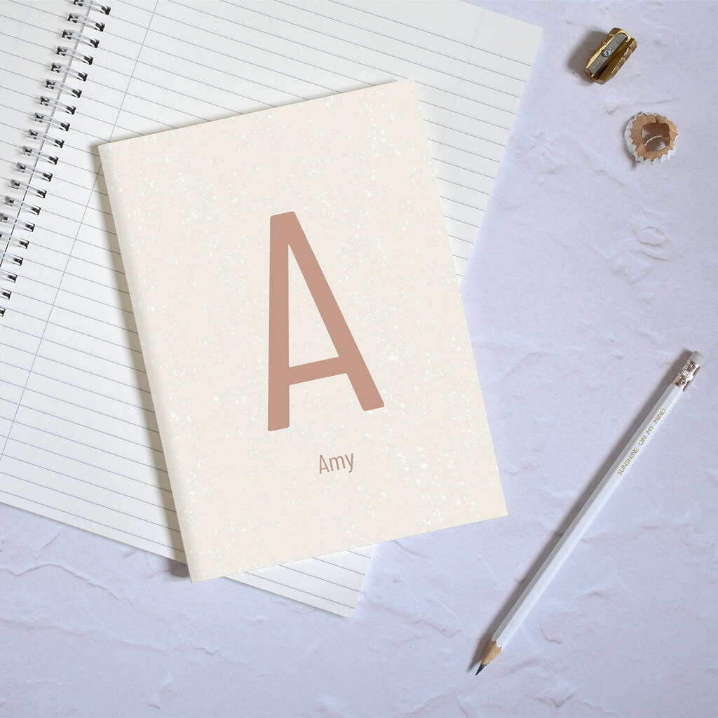 Personalised Initial Notebook By Três Paper + Co | notonthehighstreet.com