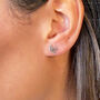 Sterling Silver Bird Stud Earrings, thumbnail 2 of 10