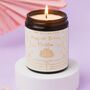 Personalised Amber Jar Cake Scented Birthday Candle With Gold Foil Message, thumbnail 1 of 7
