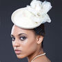 Vintage Style Bridal Flower Cocktail Hat, thumbnail 3 of 9