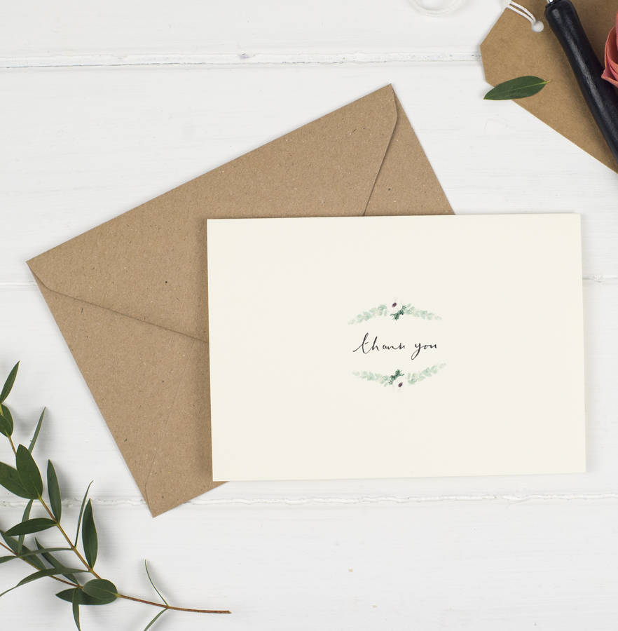 thank you card by wildflower illustration co.