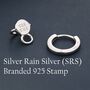 Sterling Silver Moonstone Planet And Gold Star Huggie Hoop Earrings, thumbnail 11 of 11