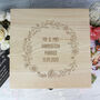 Mr And Mrs Personalised Wedding Wooden Keepsake Box, thumbnail 1 of 2