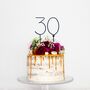 Wire Number Digit Cake Topper, thumbnail 2 of 4