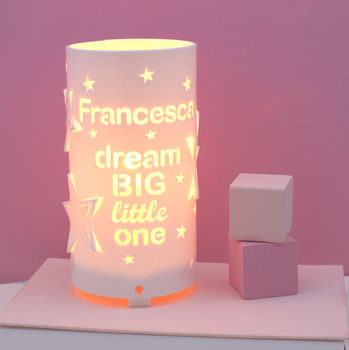 Personalised Dream Big Little One Star Night Light, 12 of 12