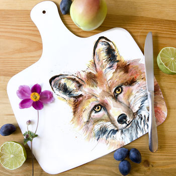 Inky Fox Chopping Board, 4 of 4