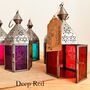 Moroccan Style Lantern Tea Light Holder Silver, thumbnail 7 of 8