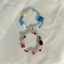 Multi Coloured Beaded Dolphin Bracelet, thumbnail 2 of 4