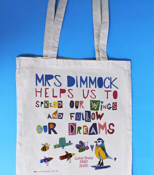 Personalised Dream Teacher Bag, 4 of 10