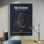 Yas Marina F1 Track Print F1 Gift, thumbnail 1 of 2