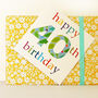 Glittery 40th Birthday Card, thumbnail 2 of 4