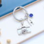 Personalised Camera Keyring Photographer Gift. Travel Keyring, thumbnail 3 of 9