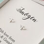 Personalised Little Bee Earrings, thumbnail 2 of 3