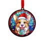 Corgi In Santa Hat Suncatcher Decoration, thumbnail 5 of 6