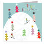 Christmas Skiers Greetings Card, thumbnail 2 of 3
