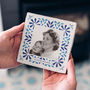 Personalised Portuguese Style Photo Tile With Text, thumbnail 5 of 7