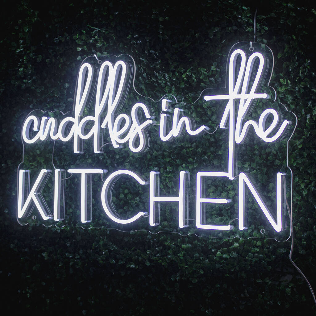 'Cuddles In The Kitchen' Neon LED Sign, 1 of 12