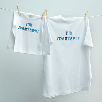 'I'm Spartacus' Film Quote Babygrow Gift For Babies, 3 of 4
