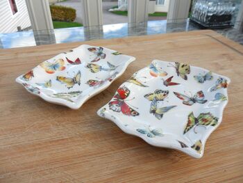Set Of Two Handmade Soap Dishes In Butterfly Design, 7 of 8
